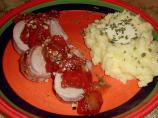 Roasted Pork Tenderloin with Garlic Mushrooms and Tomatoes