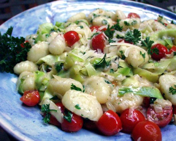 Gnocchi With Zucchini Ribbons & Basil Brown Butter. Photo by FLKeysJen