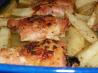 Amazing Baked Lemon Garlic Chicken Thighs and Potatoes. Recipe by Marie