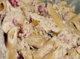 Healthy Low-Fat Creamy Chicken Cranberry Apple Pasta