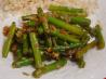 Stir-Fried Asparagus With Garlic and Shallots in Chili Oil