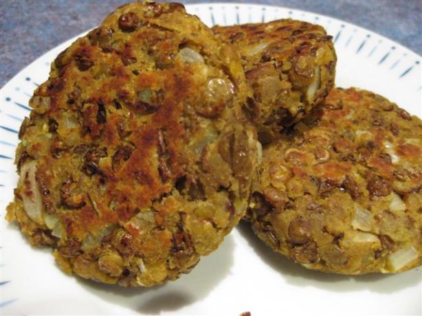 Lentil Patties. Photo by Chickee