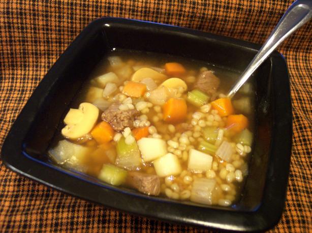 Nif's Hearty Healthy Beef Barley Soup - 5 Ww Pts.. Photo by Nif