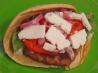 Greek Burger With Arugula and Feta