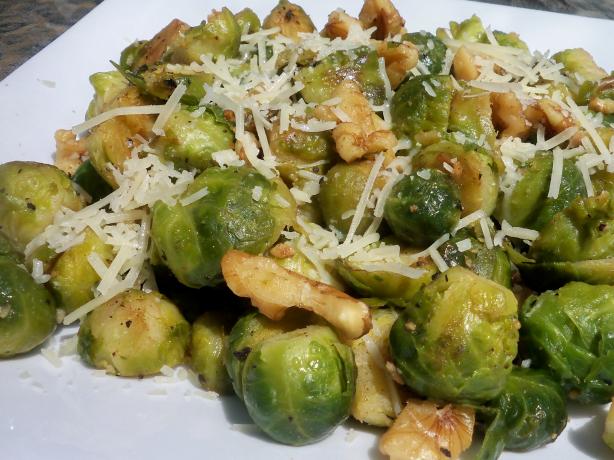 Sauteed Brussels Sprouts With Walnuts. Photo by *Parsley*