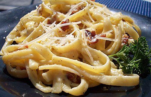Bucatini With Pancetta, Cheese and Eggs. Photo by diner524