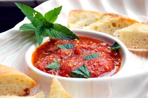 Lebanese Tomato Salsa (Banadurah Harrah). Photo by Andi of Longmeadow Farm