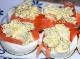 Smoked Salmon Stuffed Eggs