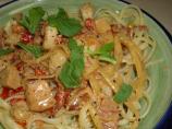 Olive Garden Chicken and Shrimp Carbonara