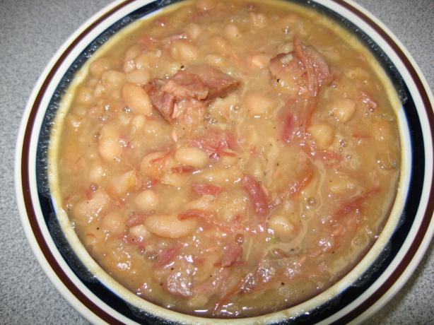 Crock Pot Ham Bone and Beans. Photo by Papa D