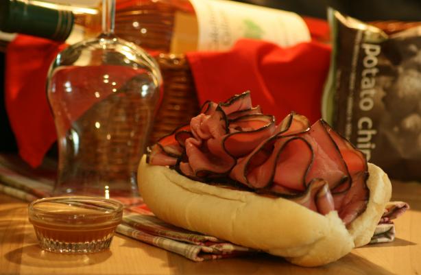 French Dip Beef Sandwich. Photo by Wildflour