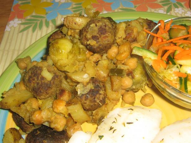 Chickpea, Potato, and Cabbage Curry. Photo by Jamilah's Kitchen