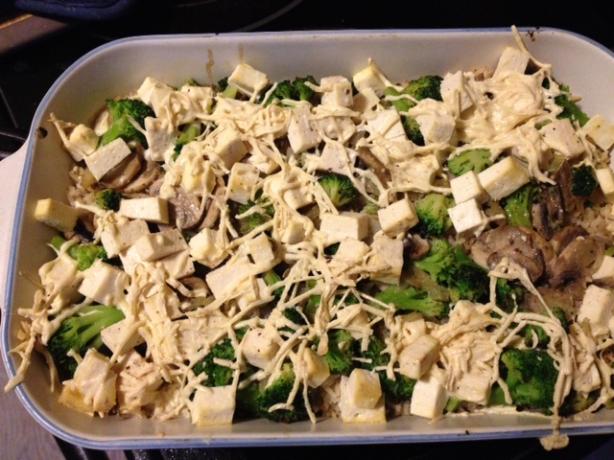 Tofu Casserole With Mushrooms. Photo by IrishHeart