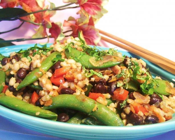Rice and Colorful Vegetables. Photo by Sharon123