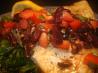 Swordfish, Sicilian Style. Recipe by Dr. Jenny
