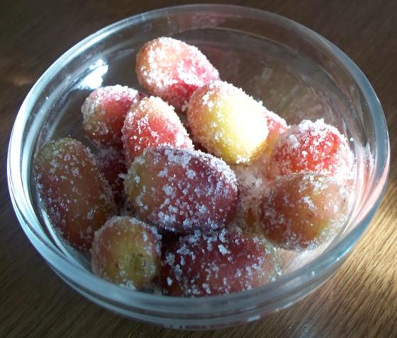 Frozen Grapes. Photo by ~la Chefette~