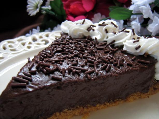 Slimmed-Down Chocolate Cream Pie. Photo by Annacia