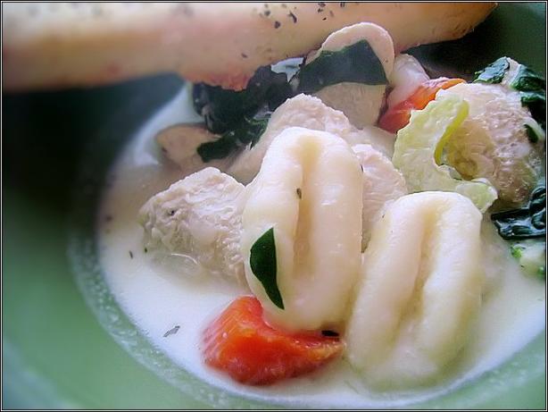 Olive Garden Style Chicken and Gnocchi Soup. Photo by perdantasterx