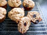 Oatmeal Cherry Applesauce Muffins
