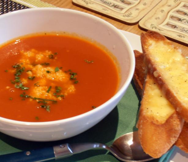 Tomato and Couscous Soup. Photo by Hanka
