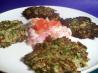 Zucchini and Sumac Fritters With Tomato and Mint Salsa