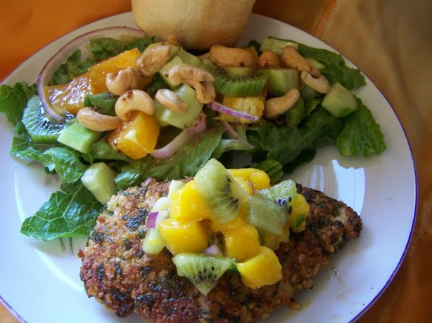 Cashew and Parsley-Crumbed Chicken With Mustard Vinaigrette. Photo by wicked cook 46