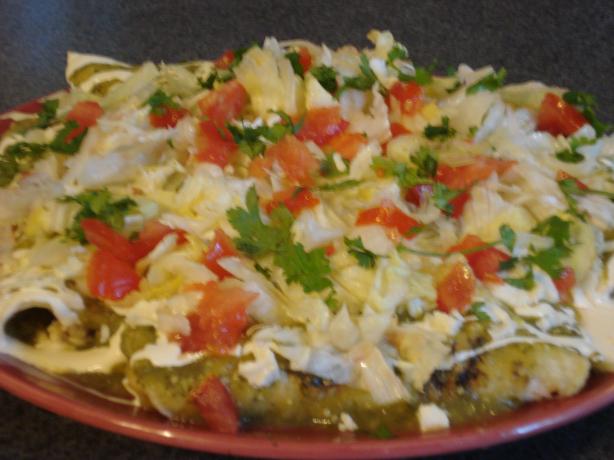 Enchiladas Verde. Photo by Muffin Goddess