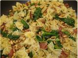 Spinach, Bacon and Pine Nut Pasta
