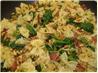 Spinach, Bacon and Pine Nut Pasta. Recipe by Donnee