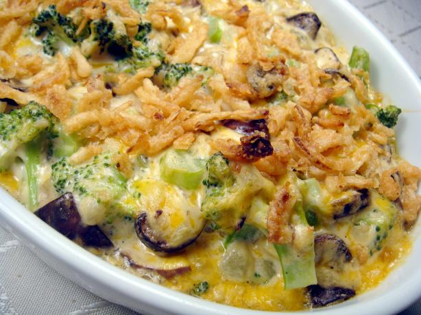 Broccoli & Mushroom Casserole. Photo by Lori Mama