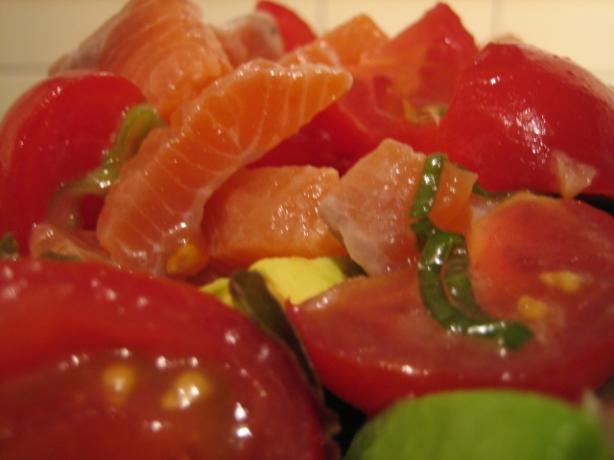 Lomi Lomi Salmon. Photo by TJW