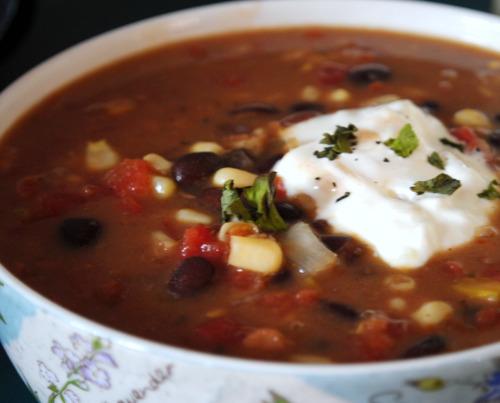 Hearty Black Bean Chowder - Crock Pot. Photo by Andi of Longmeadow Farm