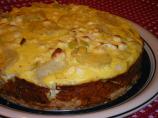 Potato Pie With Leeks and Feta Cheese