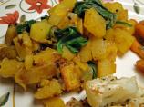 Indian Spiced Spinach With Potatoes