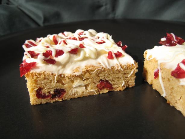 Cranberry Bliss Bars (Easy Version). Photo by Cookin'Diva