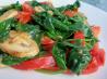 Spinach and Mushroom Stir Fry. Recipe by threeovens