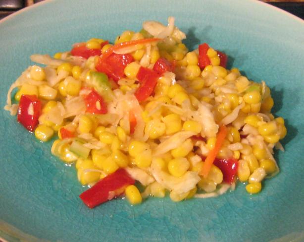 Summer Corn and Cabbage Salad. Photo by breezermom
