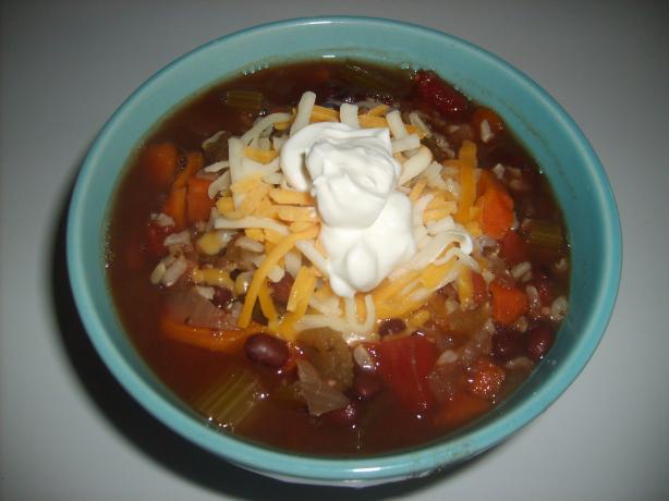 Crock Pot Black Beans and Rice Soup. Photo by Mrs. Muffins