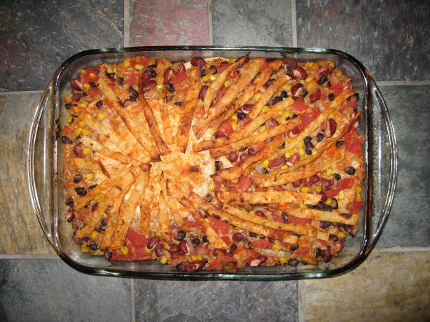 Mexican Layered Casserole Vegan(3.5 Points). Photo by Chef #1140724