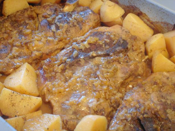 Old Country Style Pork Chops and Potatoes. Photo by Lori Mama