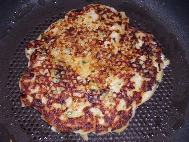 Sour Cream and Chive Potato Pancakes. Photo by Lalaloula