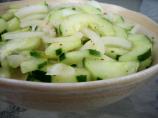 Quickie Marinated Cucumbers