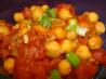 Gingery Chickpeas in Spicy Tomato Sauce