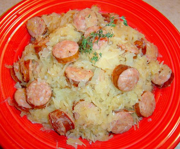 Sausage and Sauerkraut Pot. Photo by :(