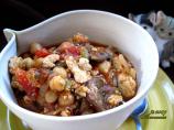 Turkey, Mushroom and Chickpea Sauce (Crock-Pot)