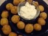 Buffalo Chicken Cheese Balls With Blue Cheese Dip