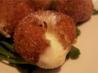 Fried Bocconcini With Spicy Tomato Sauce. Recipe by Chef Kate