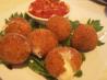 Fried Bocconcini With Spicy Tomato Sauce