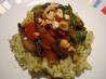 Portobello Curry With Green Rice. Recipe by Sharon123