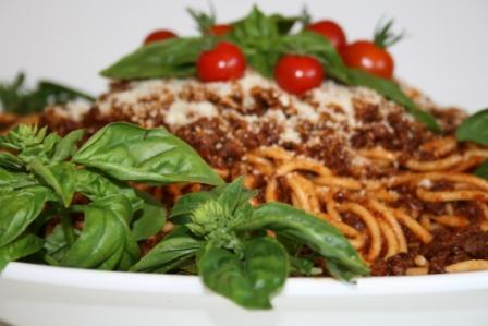 Spaghetti Bolognese. Photo by SauceCatering